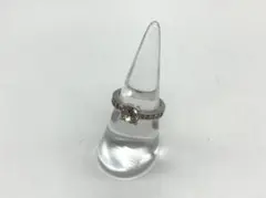 スワロフスキー Swarovski クリスタル リング 指輪12号52シルバー系