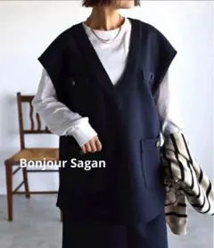 Bonjour Sagan ポケット金釦ベスト　ベスト