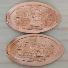 東京ディズニーリゾート　25周年記念　ミッキー　ミニー　スーベニアメダル