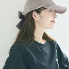 coca ベロアリボンキャップ レディース