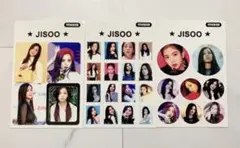 BLACK PINK ジスのステッカーとポストカード