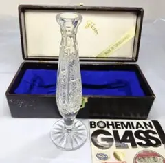 ボヘミア クリスタル ガラス 花瓶 花器 フラワーベース インテリア 置物