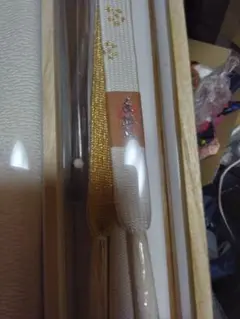 婚礼用帯揚げ、組み紐、扇子セット