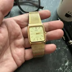 80s Vintage CITIZEN tank オクタゴン ゴールド 稼働品 - メルカリ