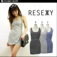 リゼクシー♡バッククロス 背中 ボーダー ワンピース☆仲村美香ちゃんもご購入♡