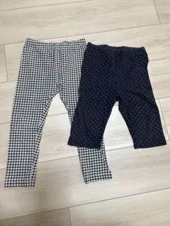 【UNIQLO 無印良品】100cm レギンス 2枚セット