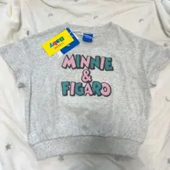 【90】ディズニーミニー刺繍半袖トップス