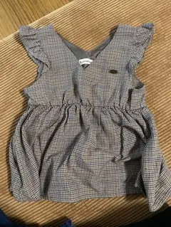 branshes チュニック 110 ブラウン系 チェック柄