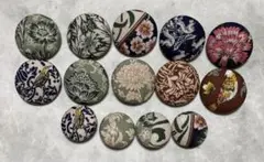 くるみボタン　27ミリ10個　22ミリ4個