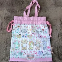 ハートウォーミングデイズ 巾着　ダッフィー&フレンズ