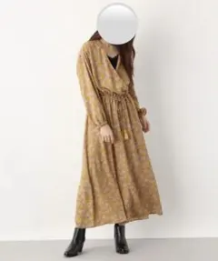 LEPSIM カシュクール花柄ワンピース