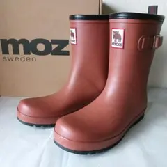 【未使用・箱付き】moz(モズ)　長靴　レインブーツ　キャメル　レディースLLのサムネイル