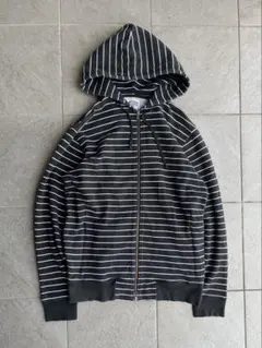old stussy ボーダー ジップパーカー 00s y2k 古着 希少