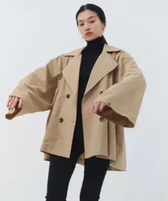 ジャケット・アウター CLORE+ Cross over Trench CLORE+ クロレCross over Trench クロスオーバートレンチ