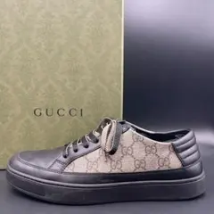グッチ GUCCI シマレザー チャッカブーツ シェリーライン ミッドカット