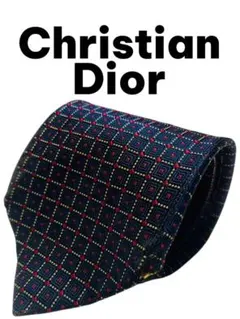 ⭐ビジネス向け⭐　Christian Dior 幾何学模様 シルクネクタイ