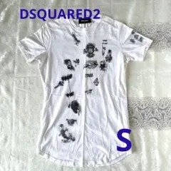 DSQUARED2 Tシャツ　イタリア製　　個性的 ダメージ加工　男女兼用