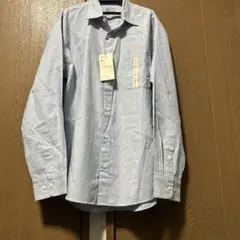 新品　長袖シャツ メンズ Lサイズ 水色