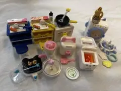 にゃんこキッチンガチャまとめ売り ミニチュア家電セット 炊飯器 洗濯機 コンロ