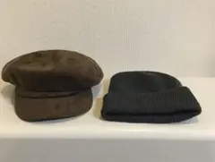 キャスケット 帽子 BROWNY STANDARD+ニット帽