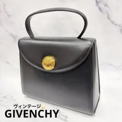 GIVENCHY ジバンシー　牛革　ゴールド金具　ハンドバッグ　ヴィンテージ