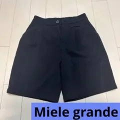 黒 ショートパンツ ゴムウエスト