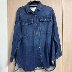 ヘルシーデニム　デニムシャツ　アーモンド　オーバーシルエットのサムネイル