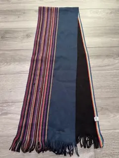 PaulSmith ウールストライプマフラー PF-3B-76933 ※穴あり