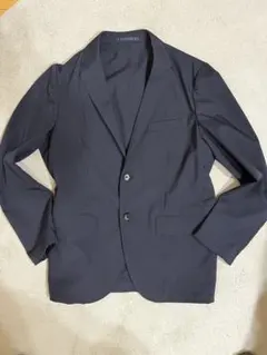 THE SHOP TK メンズ　薄手テーラードジャケット(ブラック)