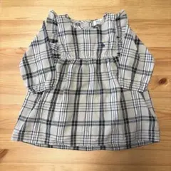 美品　バースデイ　ポロベビー　ワンピース風ロンパース