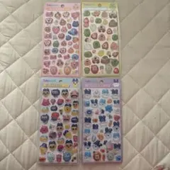 Tamagotchi 3Dキャラクターシール4枚セット
