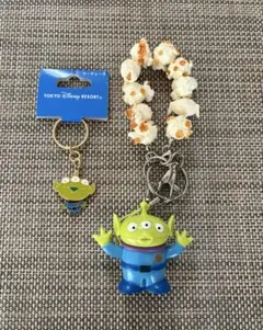 リトルグリーンメン キーホルダー・キーチェーン ２個セット