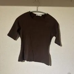 ZARA ブラウン 半袖 Tシャツ S