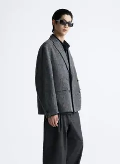 ZARA オーバーサイズ クロップド ブレザー