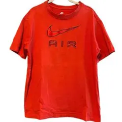 Nike AIR ロゴ Tシャツ レッド　Lサイズ　メンズ　美品