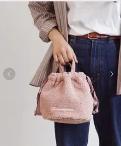 ♡美品♡Champion ボア 巾着ショルダーバッグ