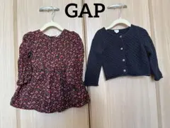 GAP ギャップ　80cm 90cm ワンピース　カーディガン　秋冬　女の子