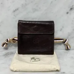 IL BISONTE イルビゾンテ 二つ折り財布 本革 レザー ブラウン