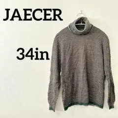 JAECER タートルネックセーター ストライプ 34in