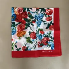 アンティーク　新品未使用　HANAEMORI フラワープリント ハンカチ