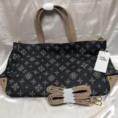 ☆新品未使用☆Daily russet デニム ブラック ショルダーバッグのサムネイル