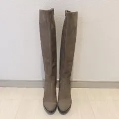 【未使用】セヴン トゥエルヴ サーティ スエード ロングブーツ ベージュ 茶のサムネイル