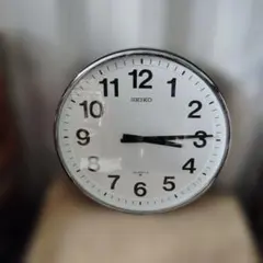SEIKO 掛時計 クォーツ 学校時計 QE301N 大型直径50cm 動作確認 - メルカリ