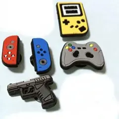 パックマン クロックス　ジビッツ12点　サンダルアクセサリー ゲーム ジビッツのサムネイル