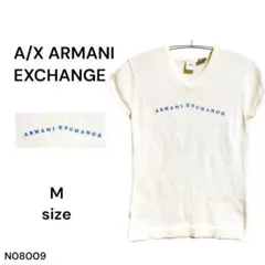 ★美品★A/X ARMANI EXCHANGE アルマーニ ニット M白ロゴ刺繍