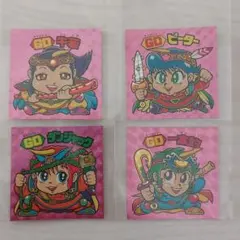 【美品】ビックリマンシール　GDピーター　GD一本釣　GDダンジャック　GD牛若