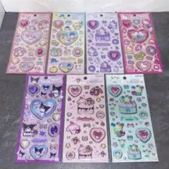 レア　サンリオキラキラジュエルシール　キティ　マイメロ　クロミ　シナモロール　7