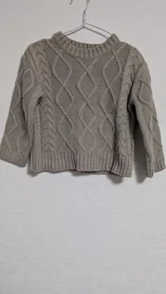 お値下げしました!韓国子供服　Aosta ケーブルニット セーター M