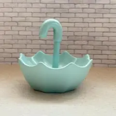 【ナチュラルキッチン】傘型インテリアトレー梅雨ミントグリーン樹脂小物入れ置物雑貨