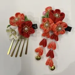 七五三用　花飾り　ヘアアクセサリー　髪飾りセット